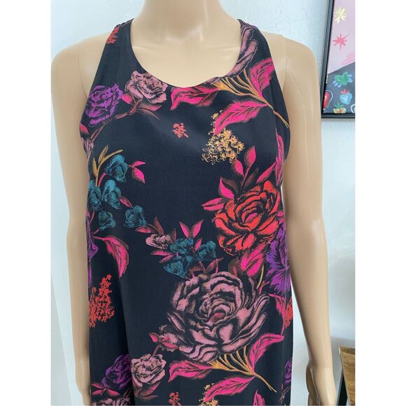 Alice + Olivia Black Floral Mini Cocktail Dress Womens Size Small - Picture 2 of 5